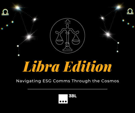 Supercharge Your ESG Content This Libra Season